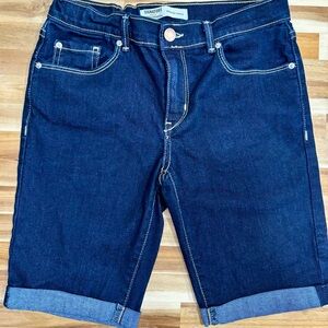Signature by Levi Strauss Dark Blue Bermuda Shorts